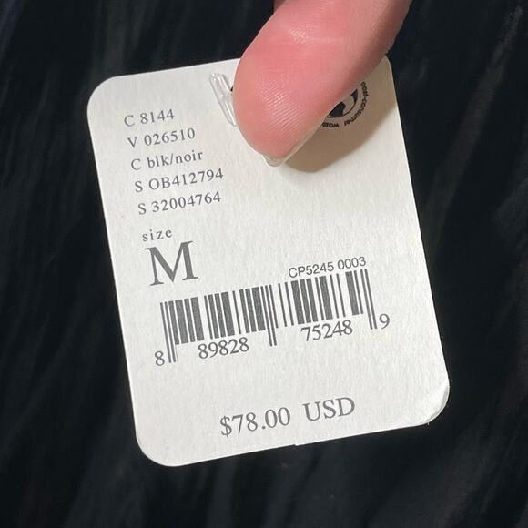 Free People 100 Degree Mini Dress Black Womens M NEW - Picture 8 of 10